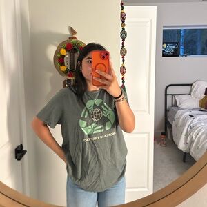 Old Navy Dark Gray Soft-Washed Tee